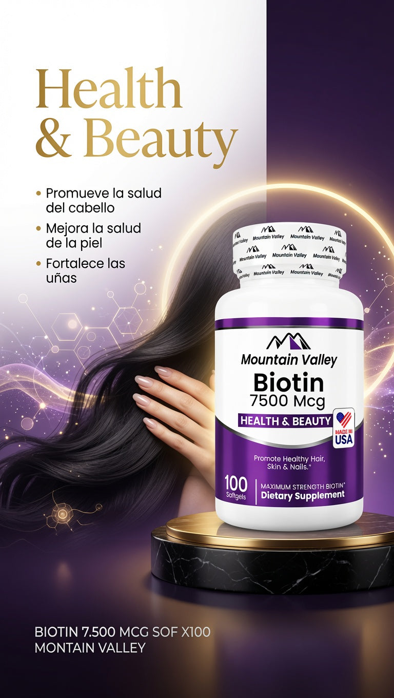 BIOTIN 7.500 MCG SOF X100 MONTAIN VALLEY ia_3