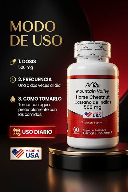 HORSE CHESTNUT CASTAÑO DE INIDIAS 500 MG CAP 60 MONTAIN VALLEY ia_4
