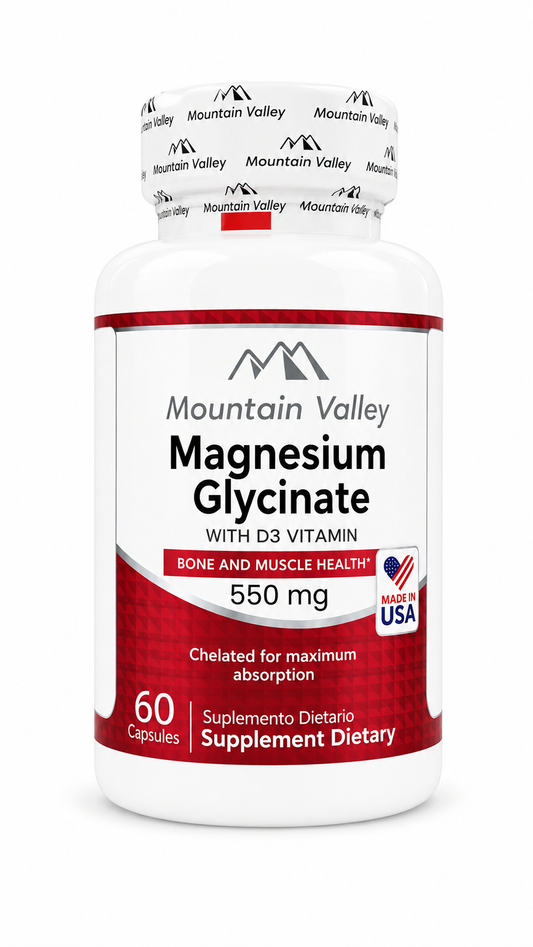 MAGNESIUM GLYCINATE  550MG CAP X60 MOUNTAIN VALLEY principal