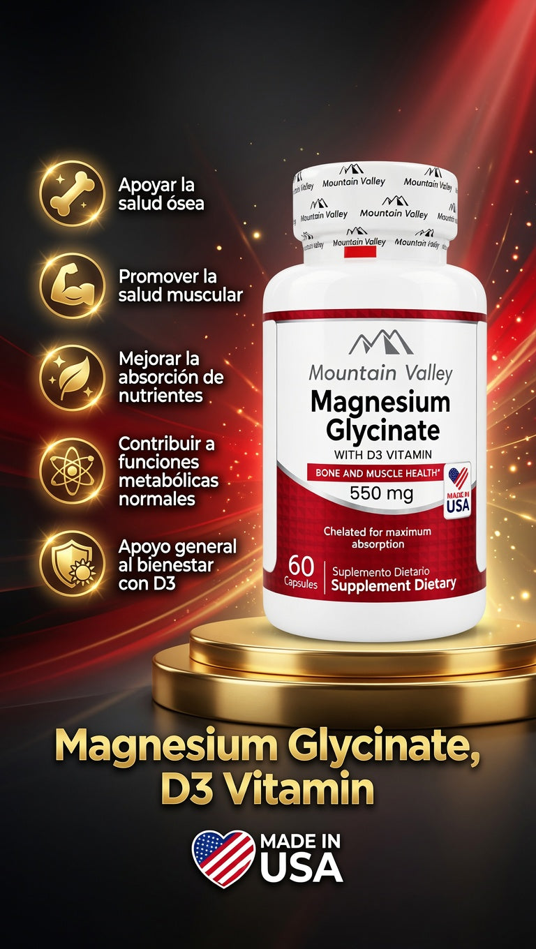 MAGNESIUM GLYCINATE  550MG CAP X60 MOUNTAIN VALLEY ia_2