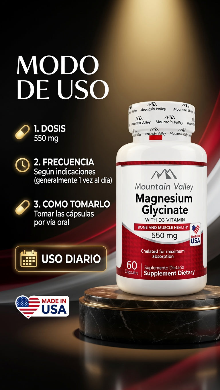 MAGNESIUM GLYCINATE  550MG CAP X60 MOUNTAIN VALLEY ia_4
