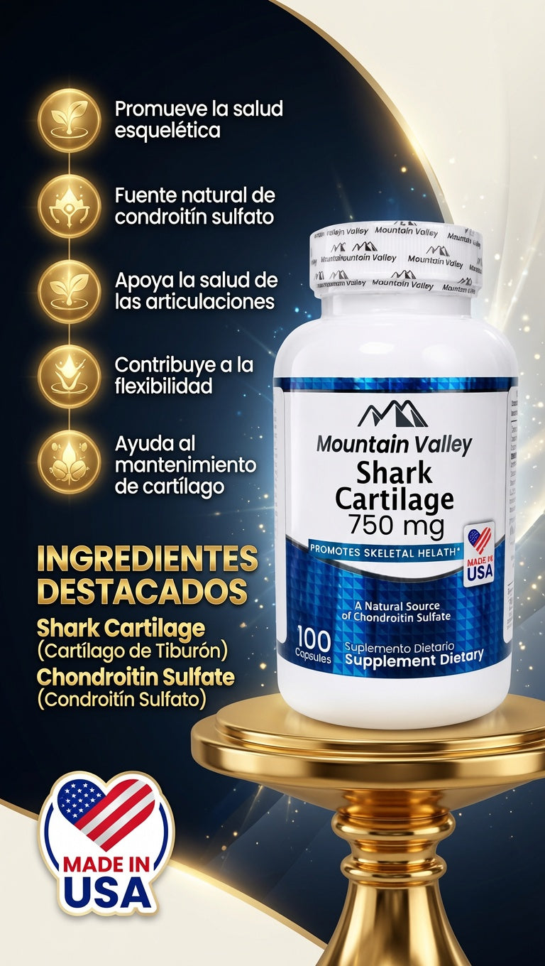 SHARK CARTILAGE 750 MG CAP 100 MONTAIN VALLEY ia_2