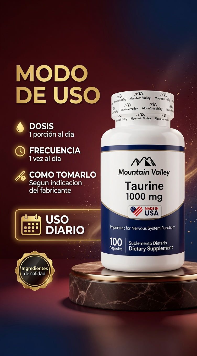 TAURINA 1.000 MG CAP 100 MONTAIN VALLEY ia_4