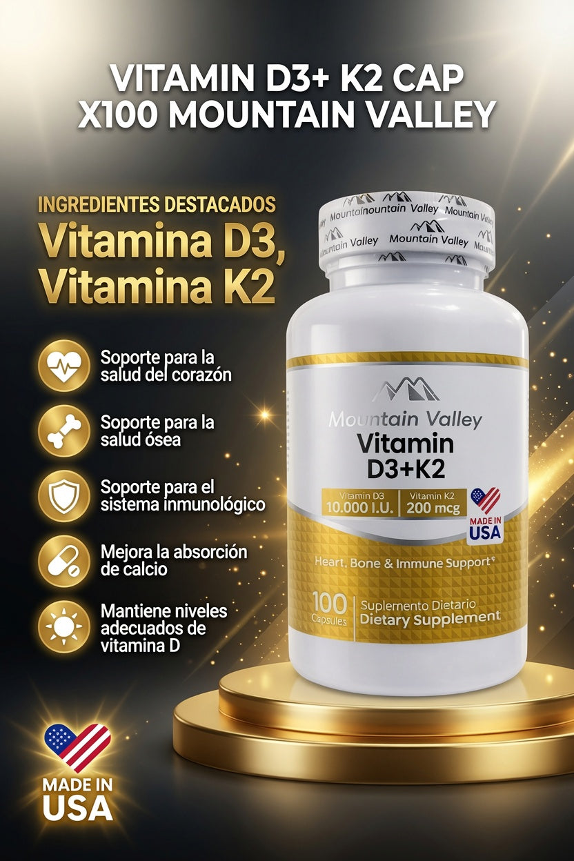 VITAMIN D3+ K2 CAP X100 MOUNTAIN VALLEY ia_2
