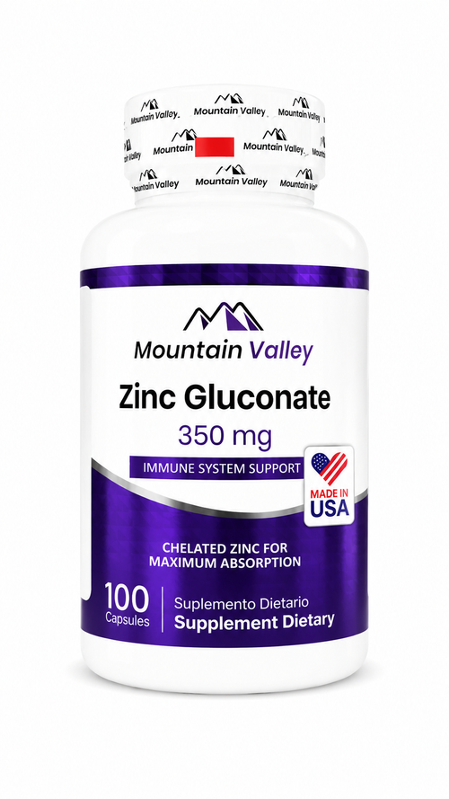 ZINC GLUCONATE 350 MG CAP 100 MONTAIN VALLEY principal