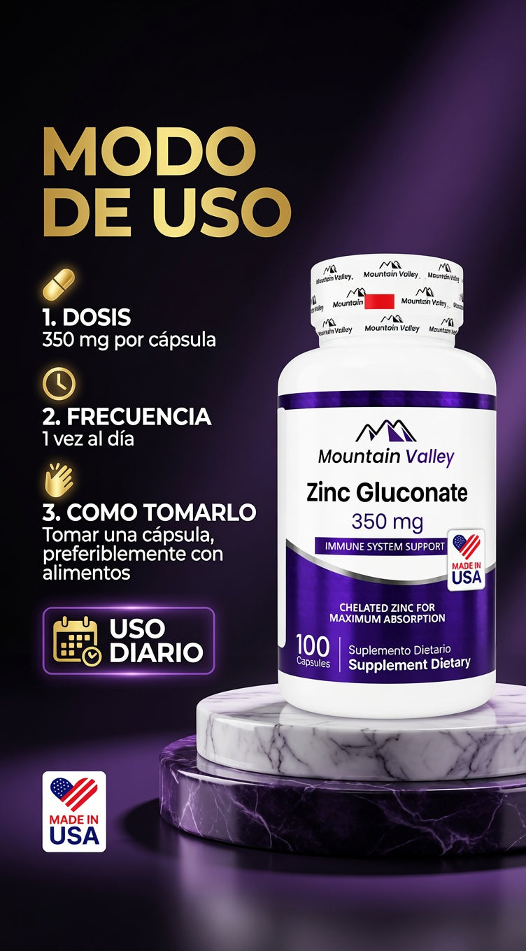 ZINC GLUCONATE 350 MG CAP 100 MONTAIN VALLEY ia_4