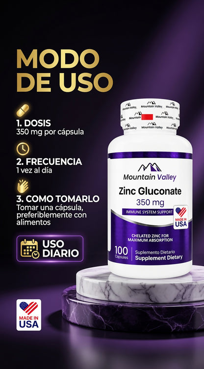 ZINC GLUCONATE 350 MG CAP 100 MONTAIN VALLEY ia_4