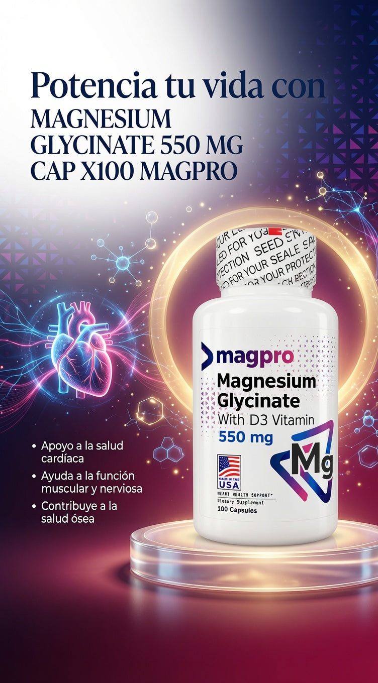 MAGNESIUM GLYCINATE 550 MG CAP X100 MAGPRO ia_3