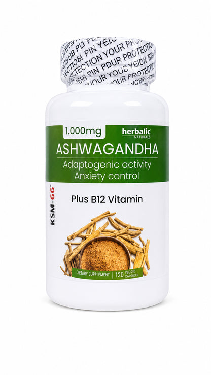 AHSWGANDHA 1.00 MG CAP 90 HERBALIC principal