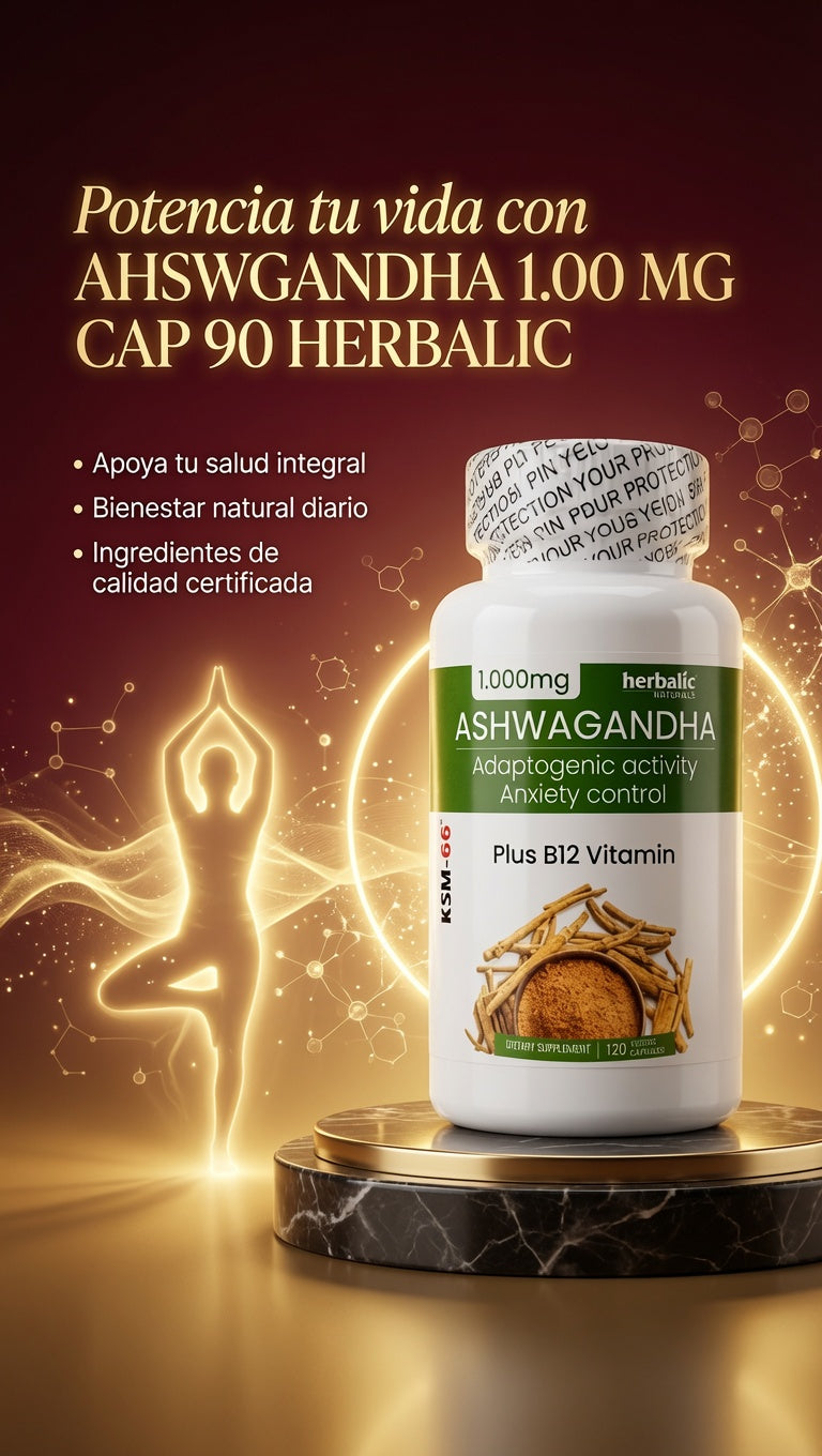 AHSWGANDHA 1.00 MG CAP 90 HERBALIC ia_3