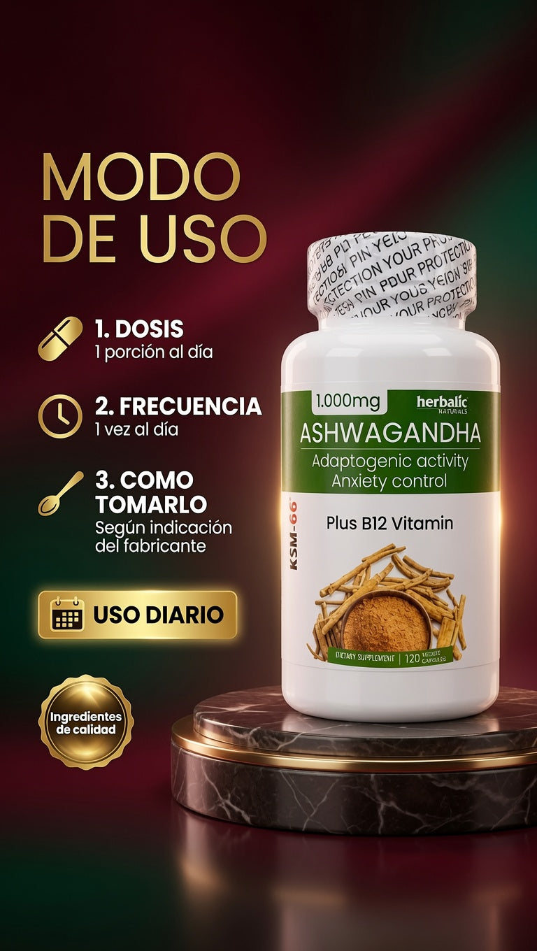 AHSWGANDHA 1.00 MG CAP 90 HERBALIC ia_4