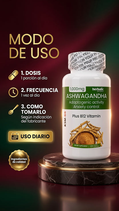 AHSWGANDHA 1.00 MG CAP 90 HERBALIC ia_4