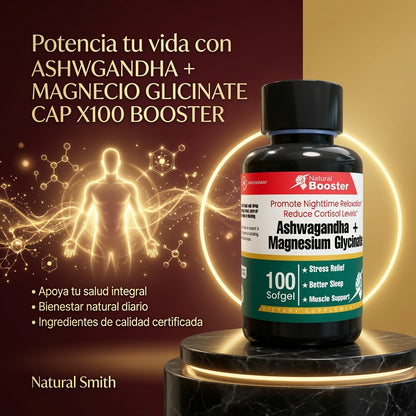 ASHWGANDHA + MAGNECIO GLICINATE CAP X100 BOOSTER ia_3