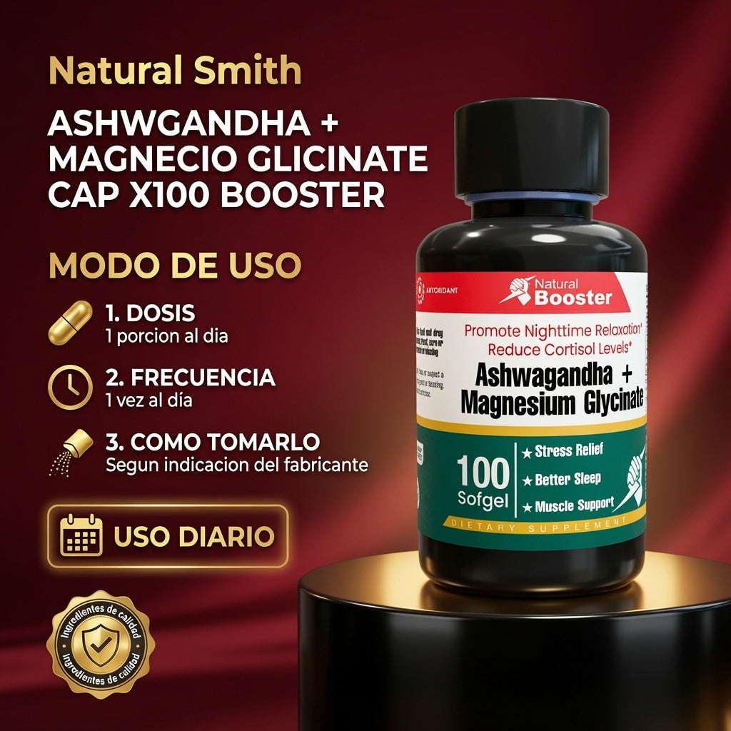 ASHWGANDHA + MAGNECIO GLICINATE CAP X100 BOOSTER ia_4