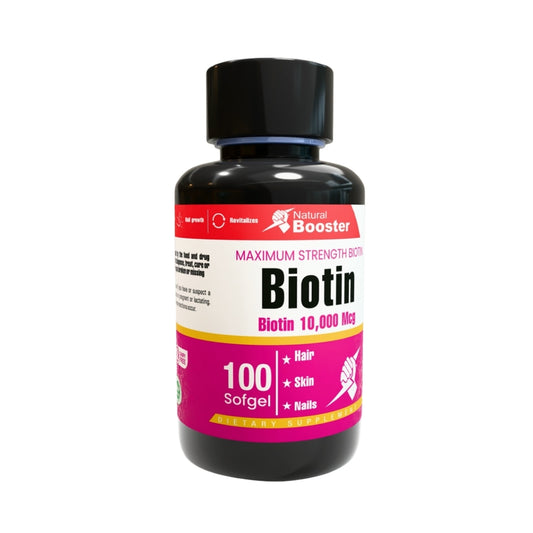 BIOTIN 10.000 MCG SOF X100 NATURAL BOOSTER principal