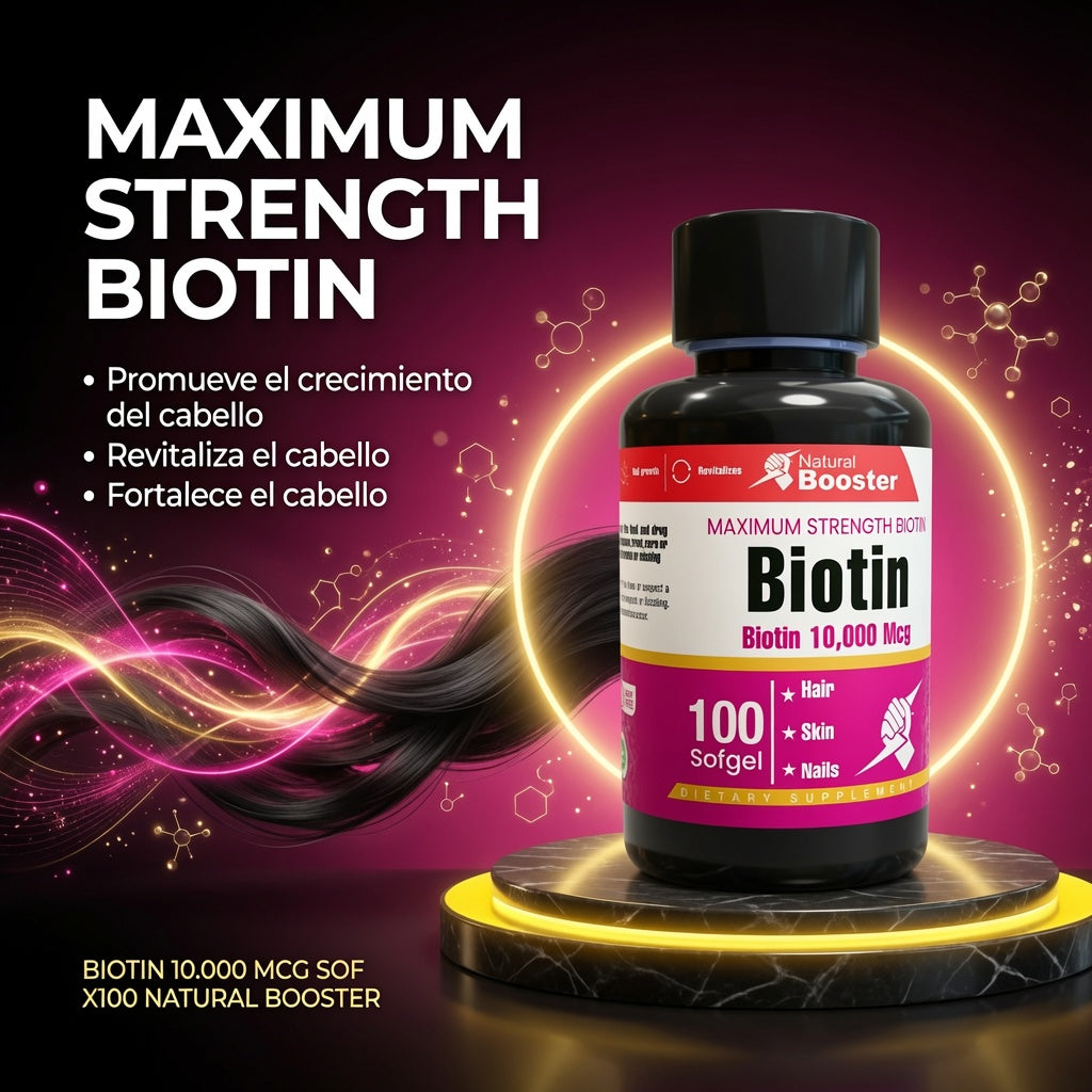 BIOTIN 10.000 MCG SOF X100 NATURAL BOOSTER ia_3
