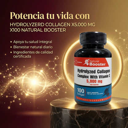 HYDROLYZERD COLLAGEN X5.000 MG X100 NATURAL BOOSTER ia_3