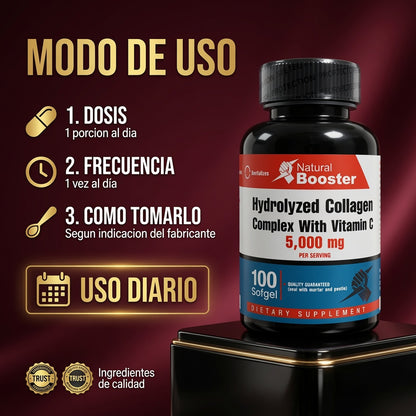 HYDROLYZERD COLLAGEN X5.000 MG X100 NATURAL BOOSTER ia_4