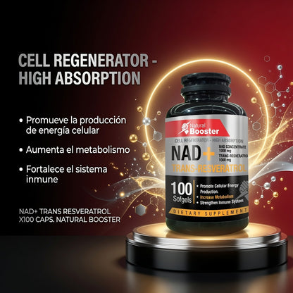 NAD+ TRANS RESVERATROL X100 CAPS. NATURAL BOOSTER ia_3