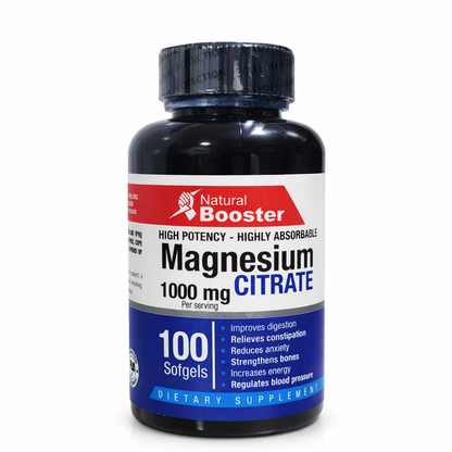 MAGNESIUM CITRATE X1.000 MG X100 CAPS.NATURAL BOOSTER principal