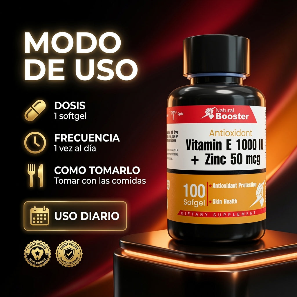 VITAMIN E 1.000 UI + ZINC  X100 SOF NATURAL BOOSTER ia_4