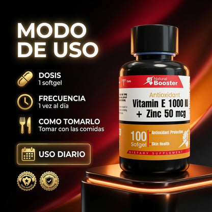 VITAMIN E 1.000 UI + ZINC  X100 SOF NATURAL BOOSTER ia_4