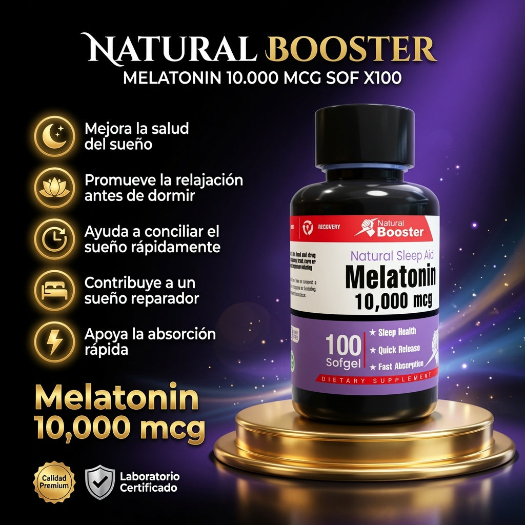 MELATONIN 10.000 MCG SOF  X100 NATURAL BOOSTER ia_2