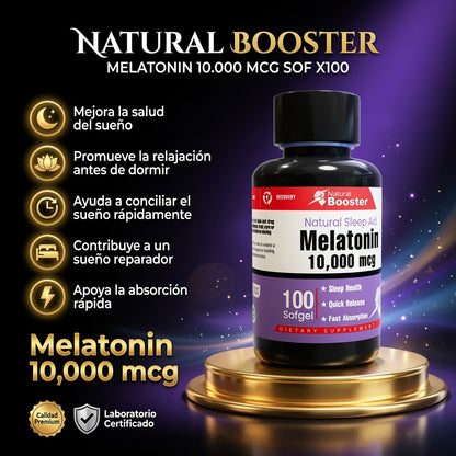 MELATONIN 10.000 MCG SOF  X100 NATURAL BOOSTER ia_2