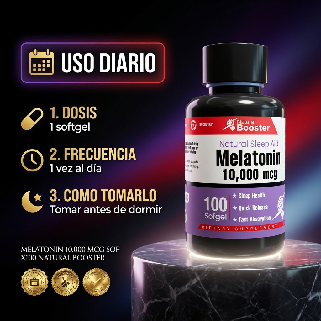 MELATONIN 10.000 MCG SOF  X100 NATURAL BOOSTER ia_4