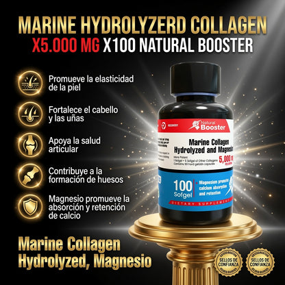 MARINE HYDROLYZERD COLLAGEN X5.000 MG X100 NATURAL BOOSTER ia_2