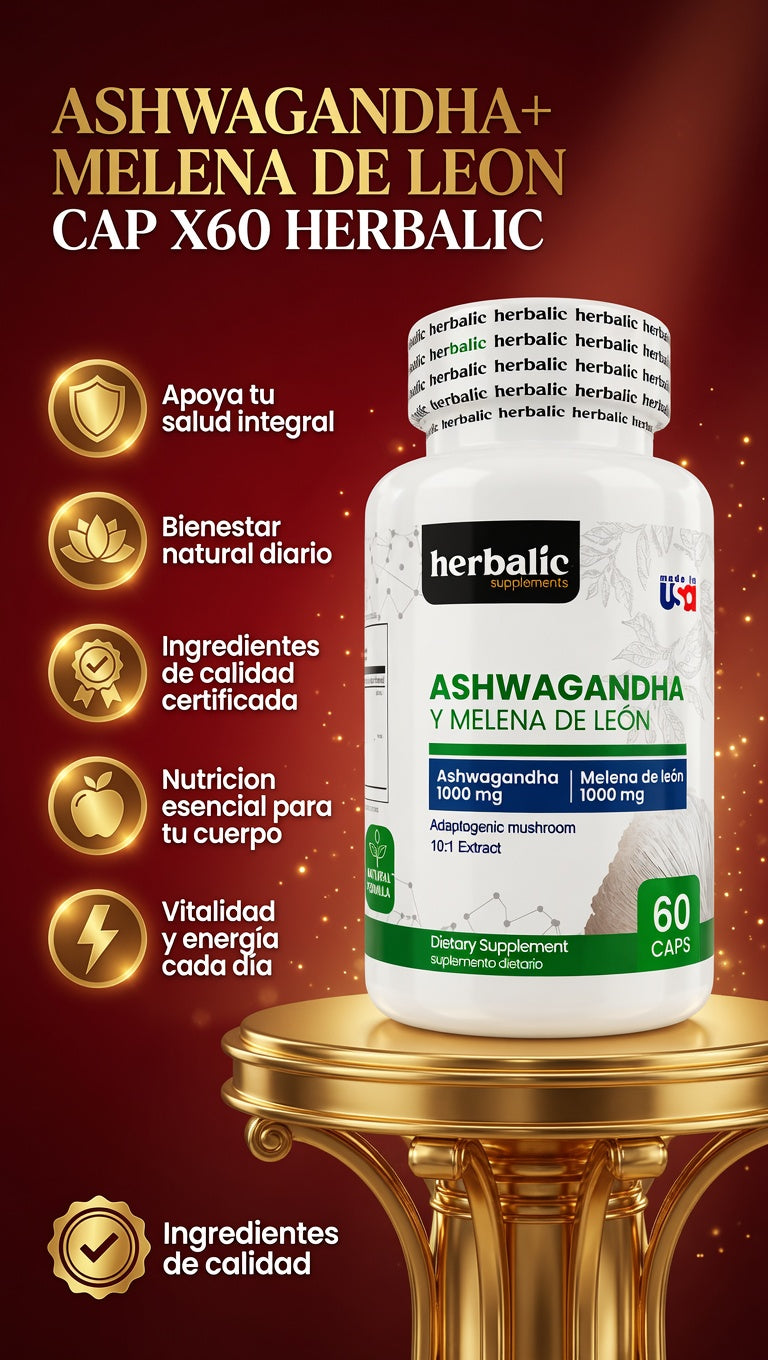 ASHWGANDHA+ MELENA DE LEON CAP X60 HERBALIC ia_2
