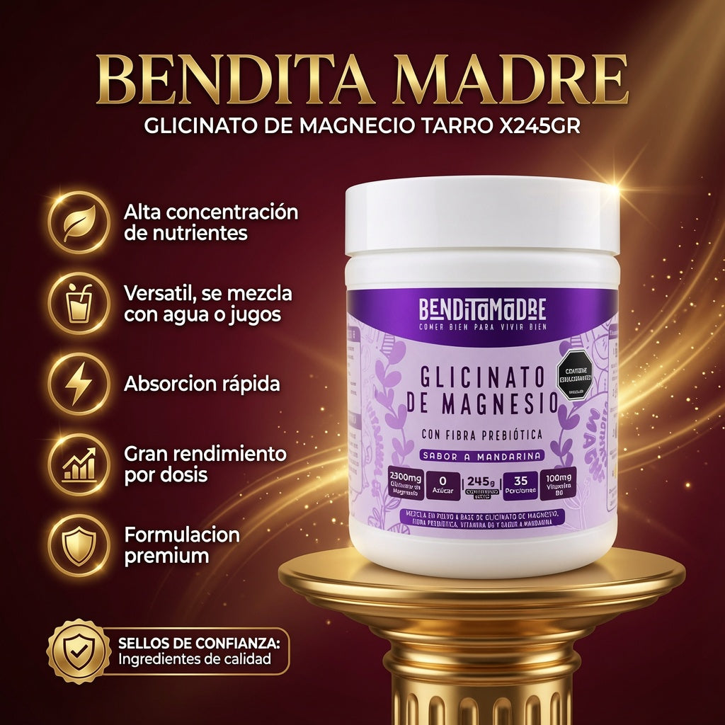 GLICINATO DE MAGNECIO TARRO X245GR BENDITA MADRE ia_2