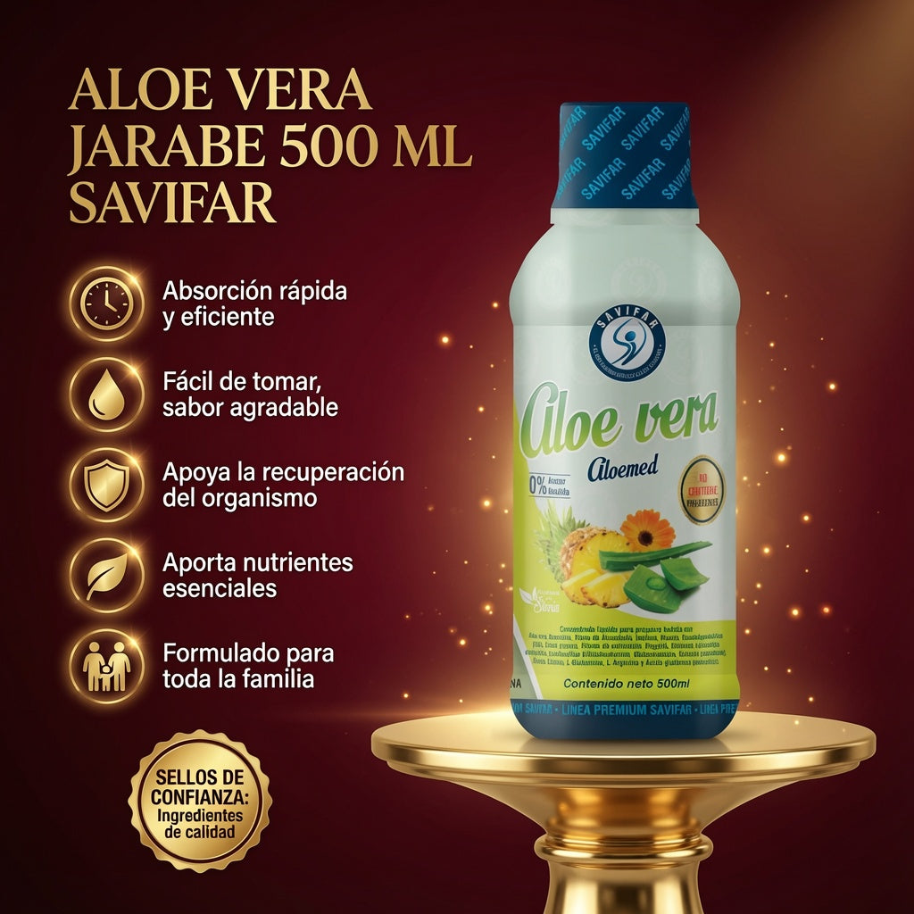 ALOE VERA JARABE  500 ML SAVIFAR ia_2