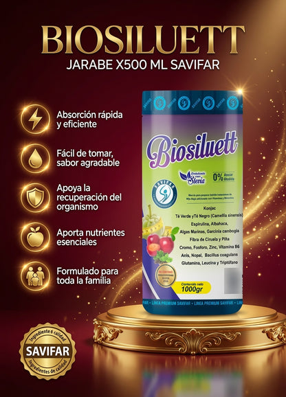 BIOSILUETT JARABE X500 ML SAVIFAR ia_2