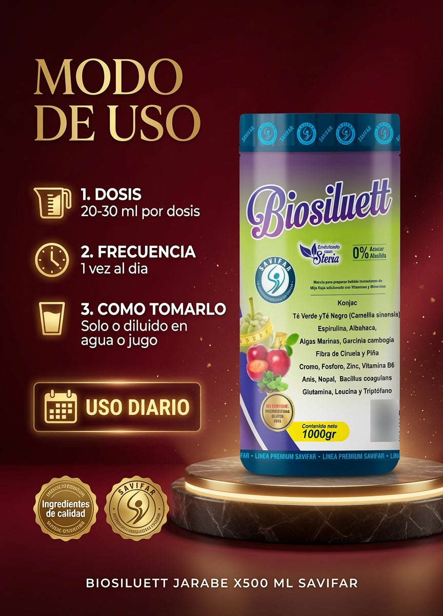 BIOSILUETT JARABE X500 ML SAVIFAR ia_4
