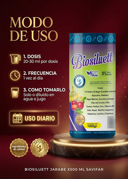 BIOSILUETT JARABE X500 ML SAVIFAR ia_4