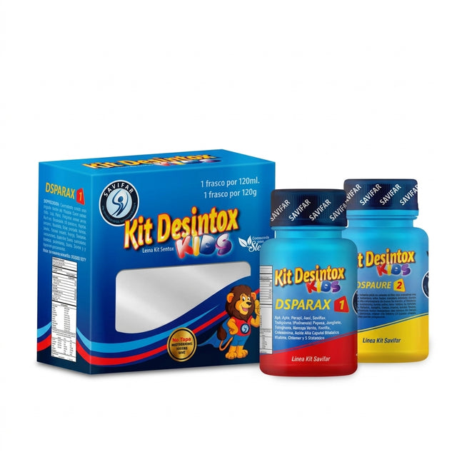 KIT DESINTOX KIDS 2 FRASCOS 120 ML SAVIFAR — SKU 000474