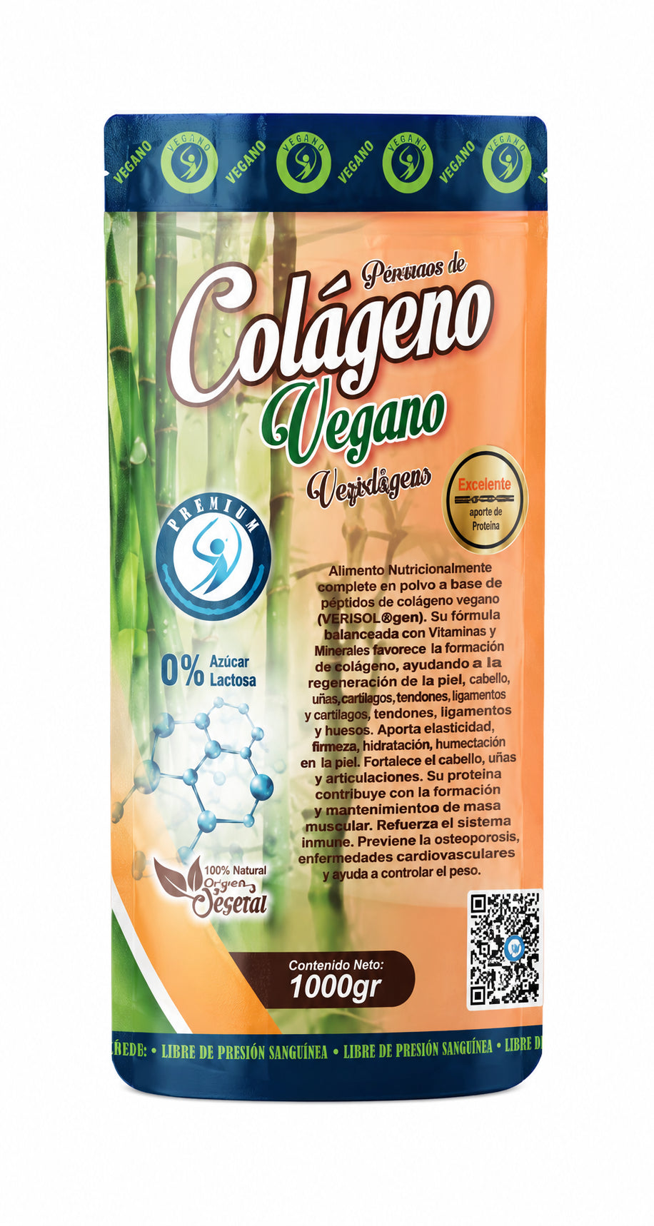 COLAGENO VEGANO TARRO X1.000 GR SAVIFAR principal