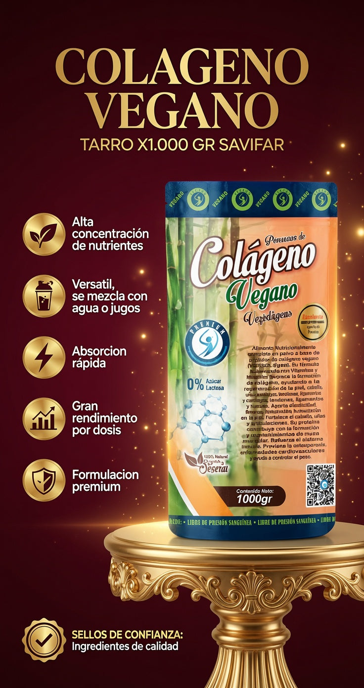 COLAGENO VEGANO TARRO X1.000 GR SAVIFAR ia_2