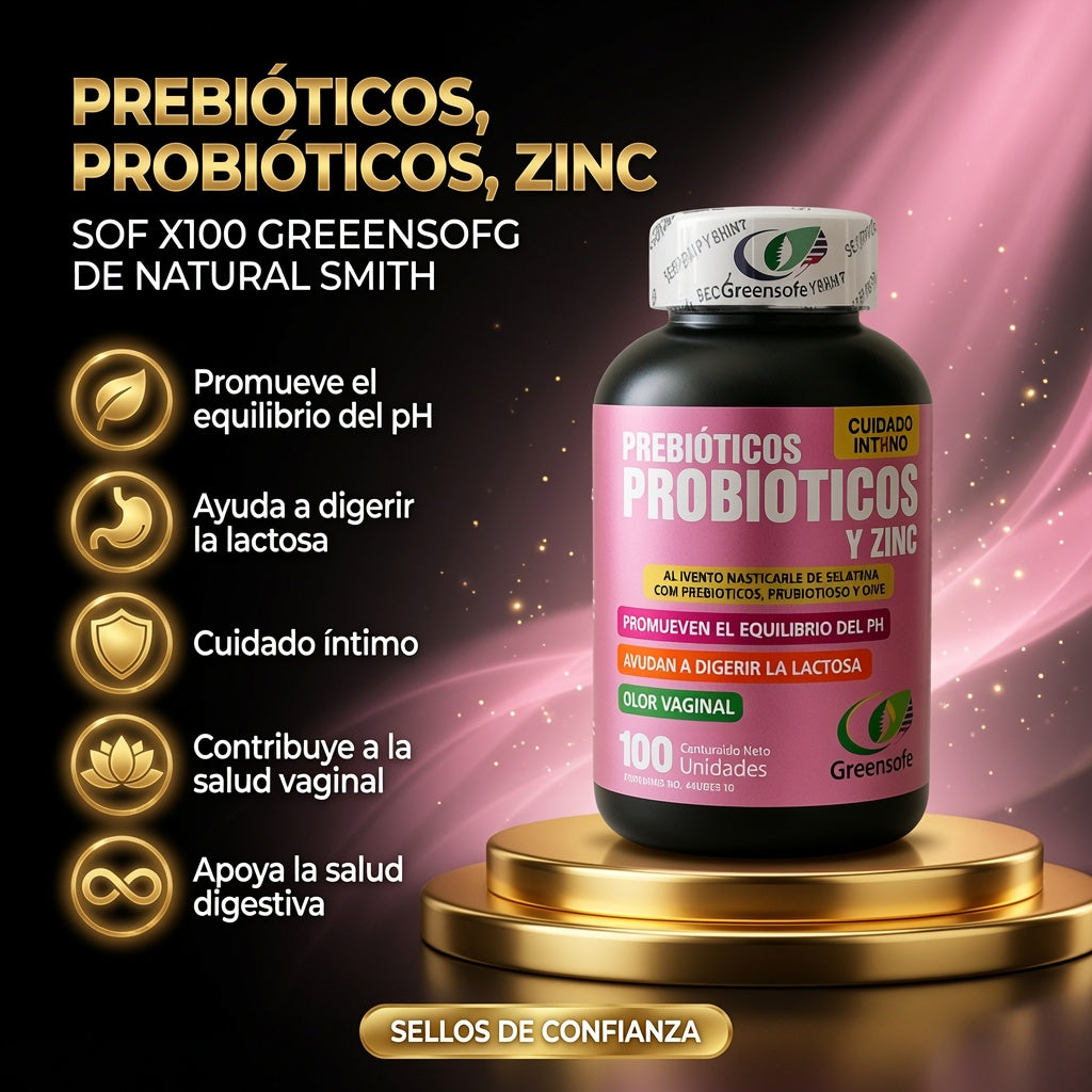 PREBIOTICOS PROBITICOS Y ZINC SOF X100 GREEENSOFG ia_2