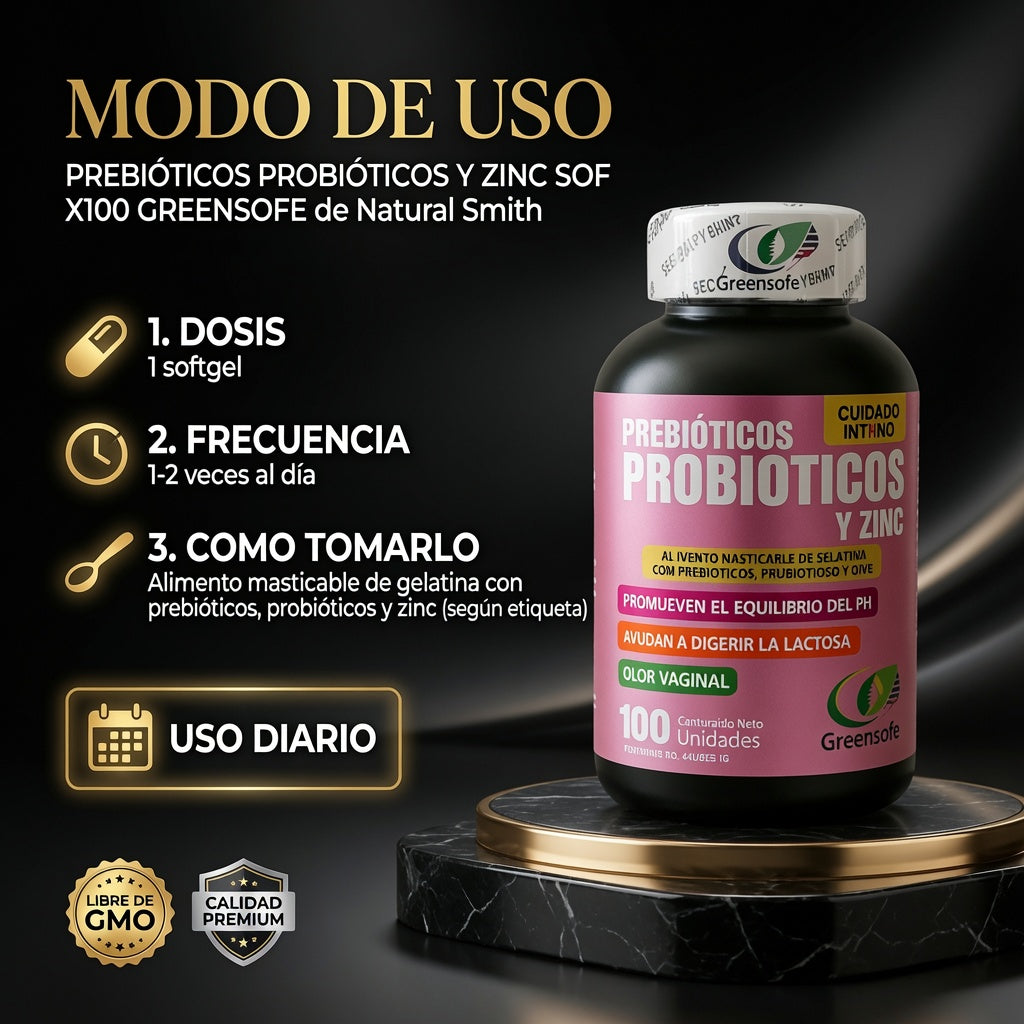 PREBIOTICOS PROBITICOS Y ZINC SOF X100 GREEENSOFG ia_4