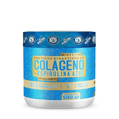 BIOACTIVOS COLAGENO + ESPIRULINA AZUL TARRO X500 GR SAVIFAR principal