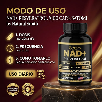 NAD+ RESVERATROL X100 CAPS. SATOMI ia_4