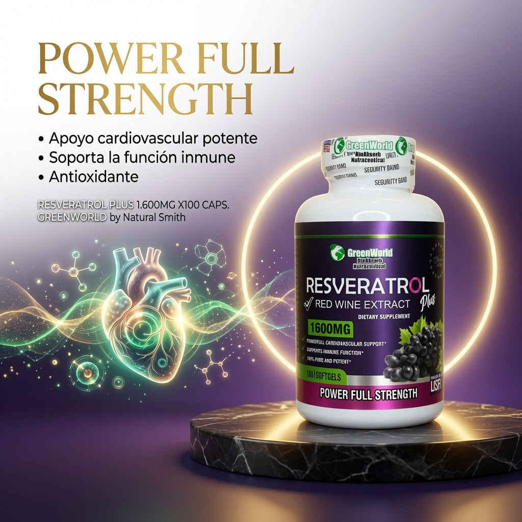 RESVERATROL PLUS 1.600MG X100 CAPS. GREENWORLD ia_3