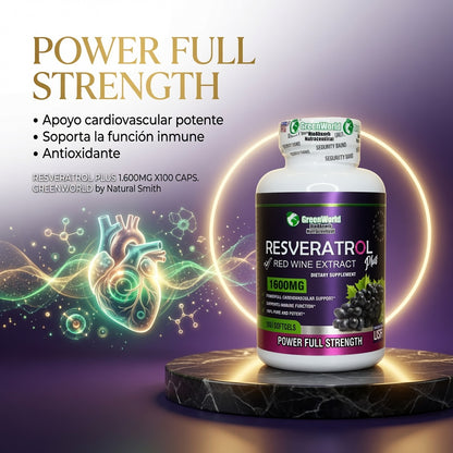 RESVERATROL PLUS 1.600MG X100 CAPS. GREENWORLD ia_3