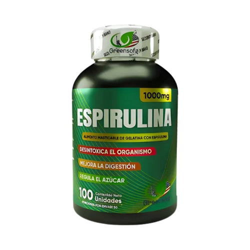ESPIRULINA 1.000 MG CAP X100 GREENSOFG principal