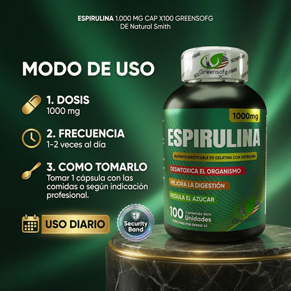 ESPIRULINA 1.000 MG CAP X100 GREENSOFG ia_4
