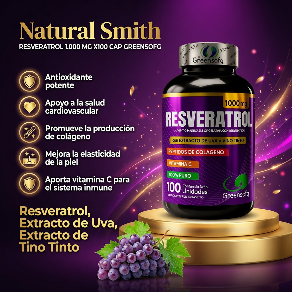 RESVERATROL 1.000 MG X100 CAP  GREENSOFG ia_2