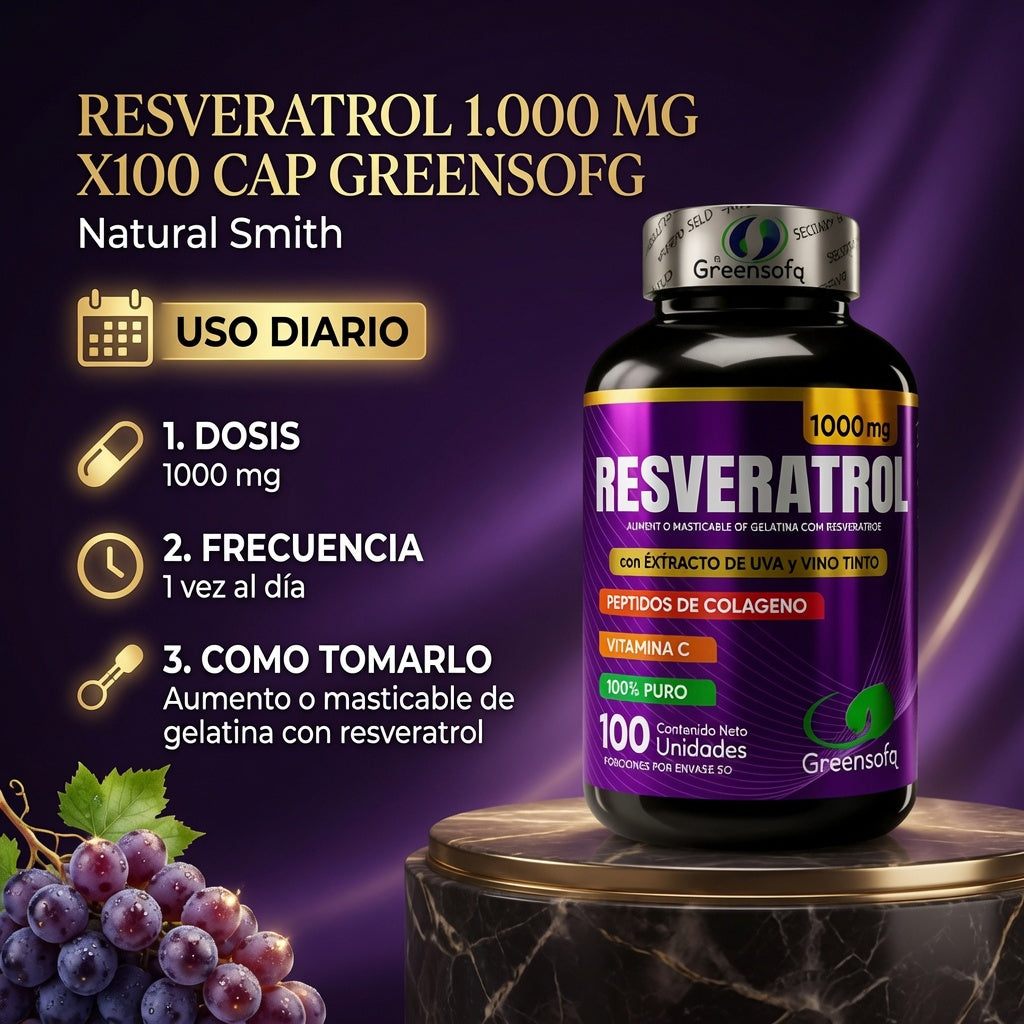RESVERATROL 1.000 MG X100 CAP  GREENSOFG ia_4