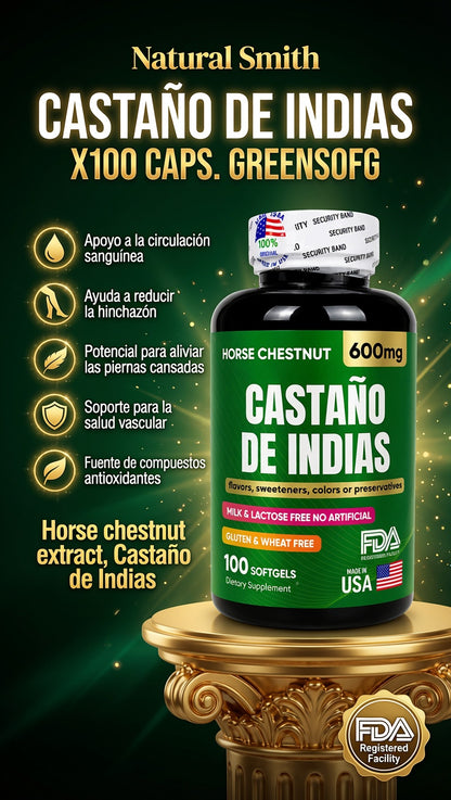CASTAÑO DE INDIAS X100 CAPS. GREENSOFG ia_2